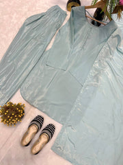 Patiala Style Rama Color Salwar Suit