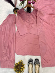 Patiala Style Pink Color Salwar Suit
