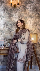 Gray Color Embroidery Work Straight Salwar Suit