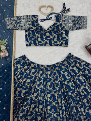 Amazing Sequence Work Navy Blue Color Lehenga Choli