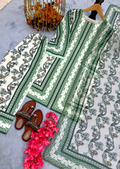 White Color Digital Print Co-ord Set