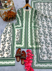 White Color Digital Print Co-ord Set