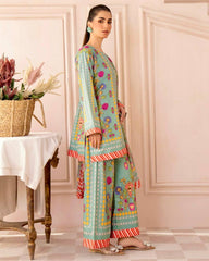 Green Color Digital Print Co-ord Set