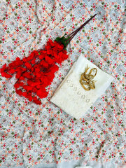 Outstanding Multicolor Embroidery Work Saree