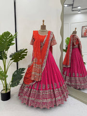 Heavy Work Marriage Special Pink Color Lehenga Choli