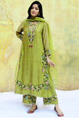 Flattering Green Color Sequence Work Punjabi Suit