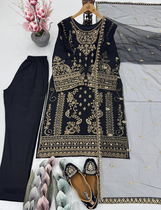 Black Color Heavy Work Salwar Suit