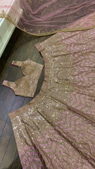 Marriage Special Pink Color Zari Work Designer Lehenga Choli
