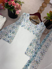 Printed White Color Stunning Salwar Suit