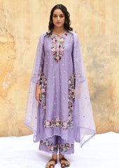 Flattering Lavender Color Sequence Work Punjabi Suit