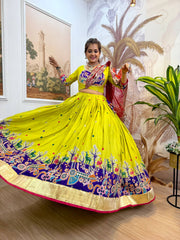 Gorgeous Black Rayon Embroidery Work Lehenga Choli