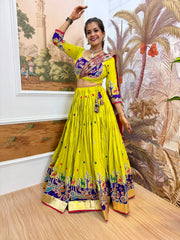 Gorgeous Black Rayon Embroidery Work Lehenga Choli