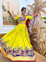 Gorgeous Black Rayon Embroidery Work Lehenga Choli