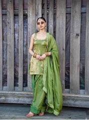 Ravishing Pink Fendy Silk Sequence Work Farshi Suit