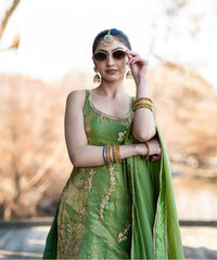 Ravishing Pink Fendy Silk Sequence Work Farshi Suit