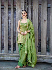 Ravishing Pink Fendy Silk Sequence Work Farshi Suit