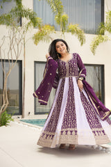 Designer Rama Blooming Zari Work Gown