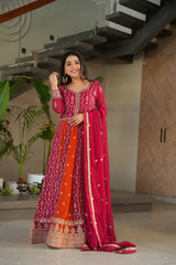 Designer Rama Blooming Zari Work Gown