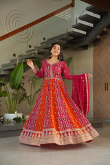 Designer Rama Blooming Zari Work Gown