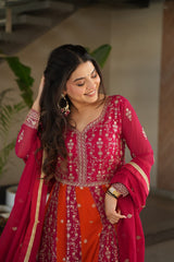 Designer Rama Blooming Zari Work Gown
