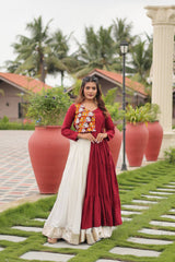 Navratri Special Awesome Purple Color Gamthi Work Lehenga Choli