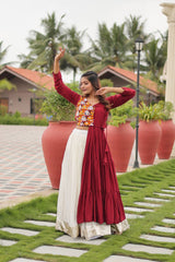 Navratri Special Awesome Purple Color Gamthi Work Lehenga Choli