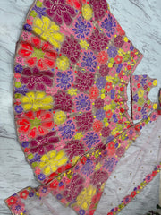 Trendy Multicolor Georgette Thread Work Lehenga Choli