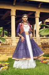 Gorgeous Pink Cotton Embroidery Shrug With Lehenga