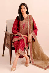 Pretty Red Color  Digital Printed Palazzo Suit
