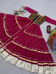 Alluring Pink Georgette Gamathi Work Gown