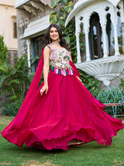 Rakhi Special Green Silk Embroidery Lehenga Choli