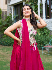 Rakhi Special Green Silk Embroidery Lehenga Choli