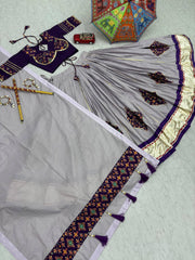 Ravishing Pista Cotton Ribbon Work Lehenga Choli