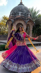 Pink Georgette Sequence Work Rajasthani Lehenga Choli