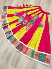 Navratri Wear Pink Roman Work Lehenga Choli