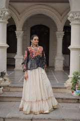 Navratri special Red Cotton Gota Patti Lehenga Choli