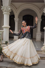Navratri special Red Cotton Gota Patti Lehenga Choli