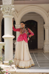 Navratri special Red Cotton Gota Patti Lehenga Choli