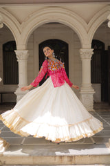 Navratri special Red Cotton Gota Patti Lehenga Choli