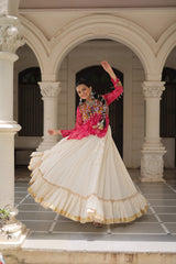 Navratri special Red Cotton Gota Patti Lehenga Choli