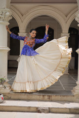 Navratri special Red Cotton Gota Patti Lehenga Choli