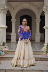 Navratri special Red Cotton Gota Patti Lehenga Choli