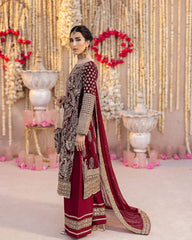 Ravishing Red Color Georgette Sequence Work Straight Salwar Suit