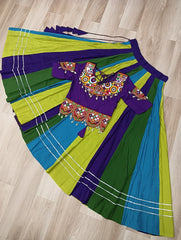 Ravishing Multicolor Roman Gamathi Work Lehenga Choli for Navratri