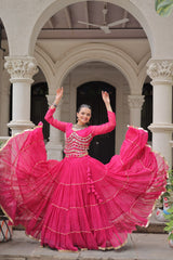 Exclusive Black Leheriya Mirror Work Lehenga Choli