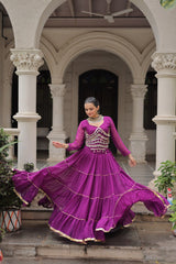 Exclusive Black Leheriya Mirror Work Lehenga Choli