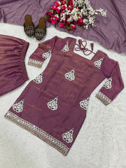 Trendy Pista Fendi Silk Sequence Work Palazzo Suit