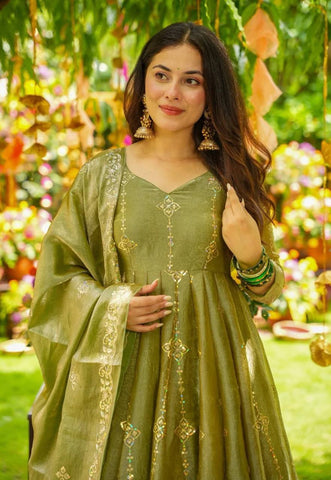 Glorious Pink Silk Sequence Work Sharara Suit