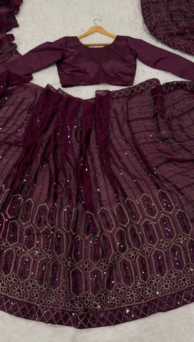 Designer Maroon Kasturi Silk Work Saree