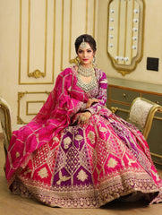 Wedding Special Pink Color Georgette Thread Work Lehenga Choli
